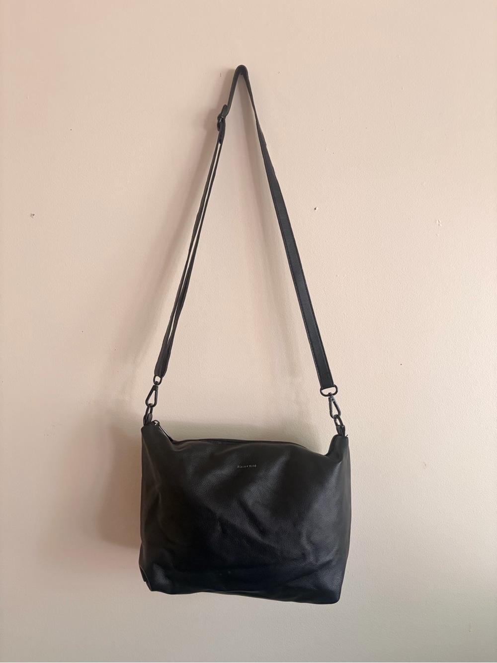 Pixie Mood Black Vegan Leather Crossbody Shoulder Bag